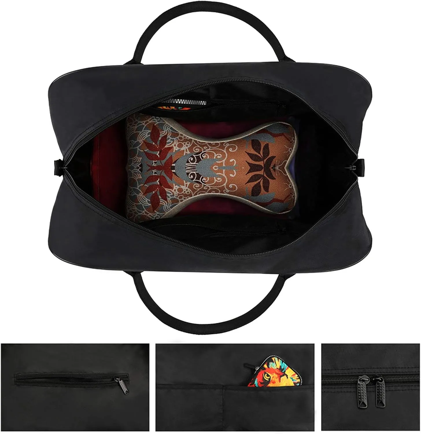 Arrow Black A Sturdy And Sturdy Travel Handbag, A Large Capacity Portable Handbag