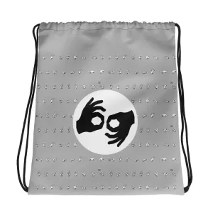 ASL Bag "Interpreter" Polyester 15x17 ASL Drawstring Bag