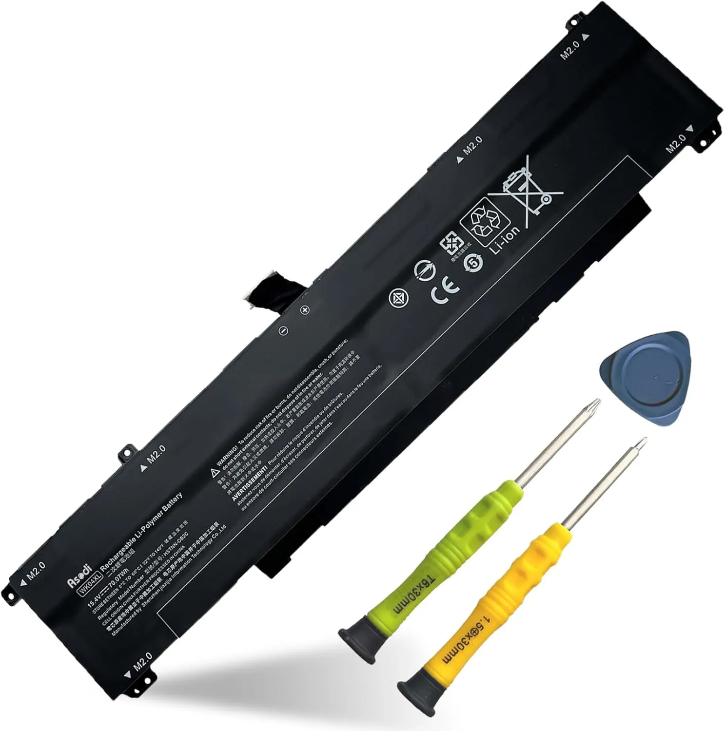 ASODI WK04XL M39179-005 Laptop Battery Compatible with HP OMEN 16-B 16-C Victus 16-E 16-D 15-F 16-D0001UR 16-D0023DX 16-D1113TX 16-E0005UA 16-E0029UR Series M38822-1D1 HSTNN-IB9V HSTNN-OB2C