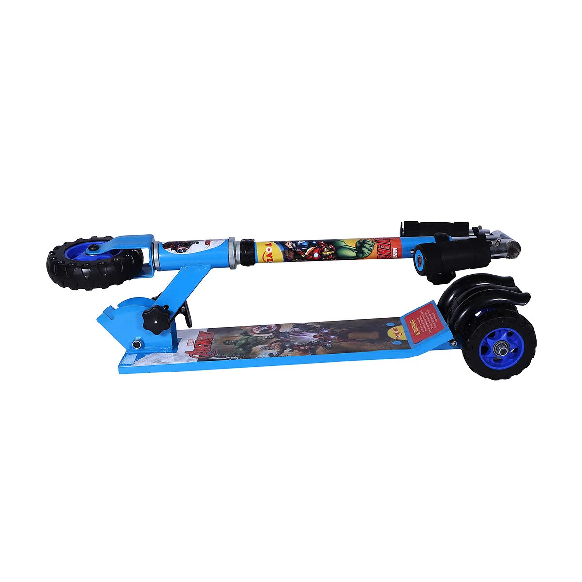 Avengers Scooter Giant | Kids Scooter | Adjustable & Foldable Scooter | Skateboard Scooter | Rear Brake Scooter for kids | Foldable Kids Scooter | For Kids age 5  years