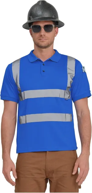 AYKRM High Visibility Security Polo Shirts neon Construction Work Shirts