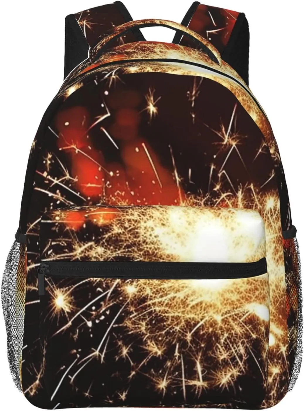 Backpack Casual Daypack for Men Women Explosion Firework Laptop Backpack Lightweight Travel Bag Shoulder Bag for Work Hiking