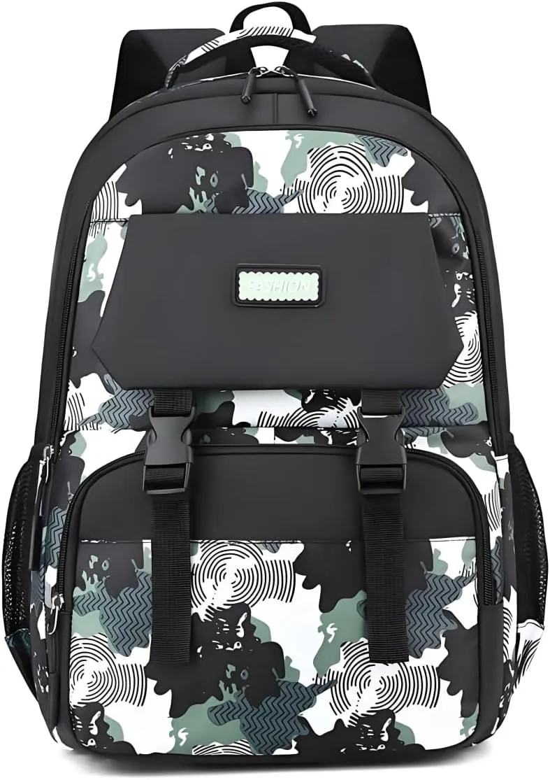 Backpack for Boys Kids School Bags Teen Elementary Middle Student Backpacks 16 inch Laptop Bag Back Packs(Green)