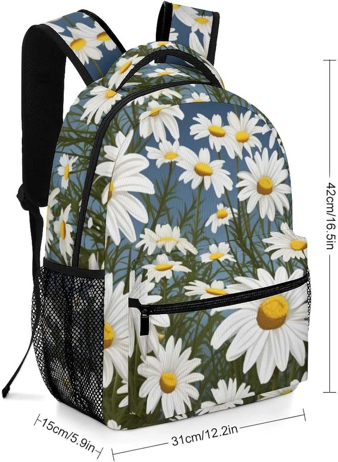 Backpacks Camomile Pattern Travel Bag Laptop Backpack Casual Daypack for Weekender Business Hiking