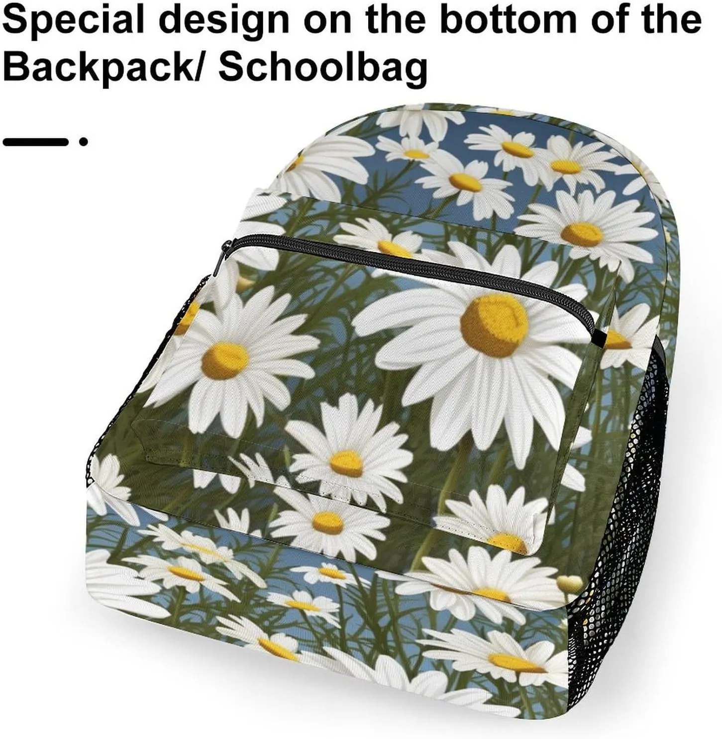 Backpacks Camomile Pattern Travel Bag Laptop Backpack Casual Daypack for Weekender Business Hiking
