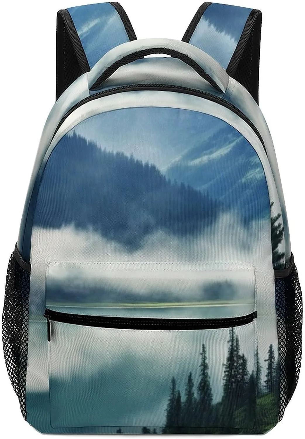Backpacks Foggy Mountains Landscape Travel Bag Laptop Backpack Casual Daypack for Weekender Business Hiking