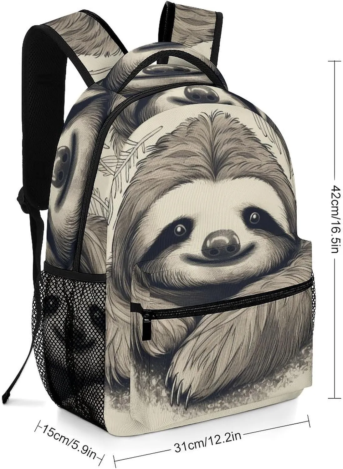 Backpacks Sloth My Spirit Animal Travel Bag Laptop Backpack Casual Daypack for Weekender Business Hiking