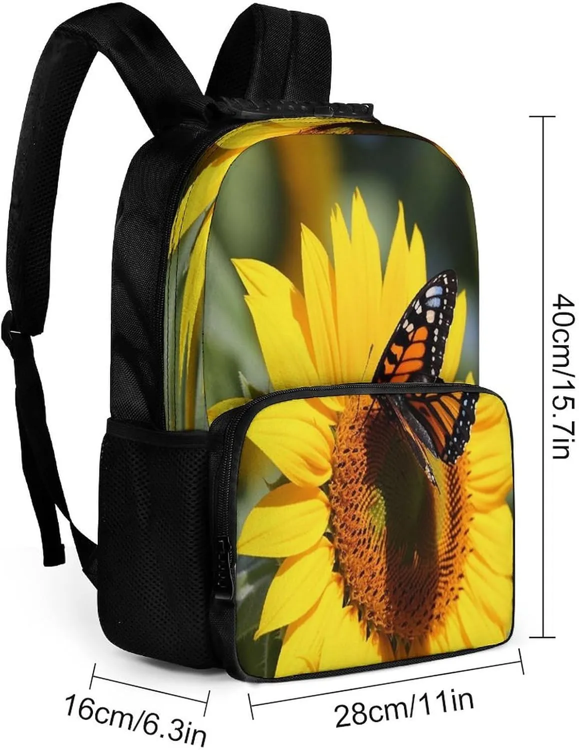 Backpacks Sunflower Butterfly Travel Bag Business Work Laptop Backpack