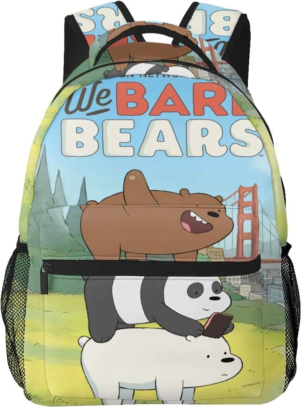 Backpacks We Bare Anime Bears Adjustable Laptop Backpack Double Shoulder Bag for Women Men Climbing Shopping Work
