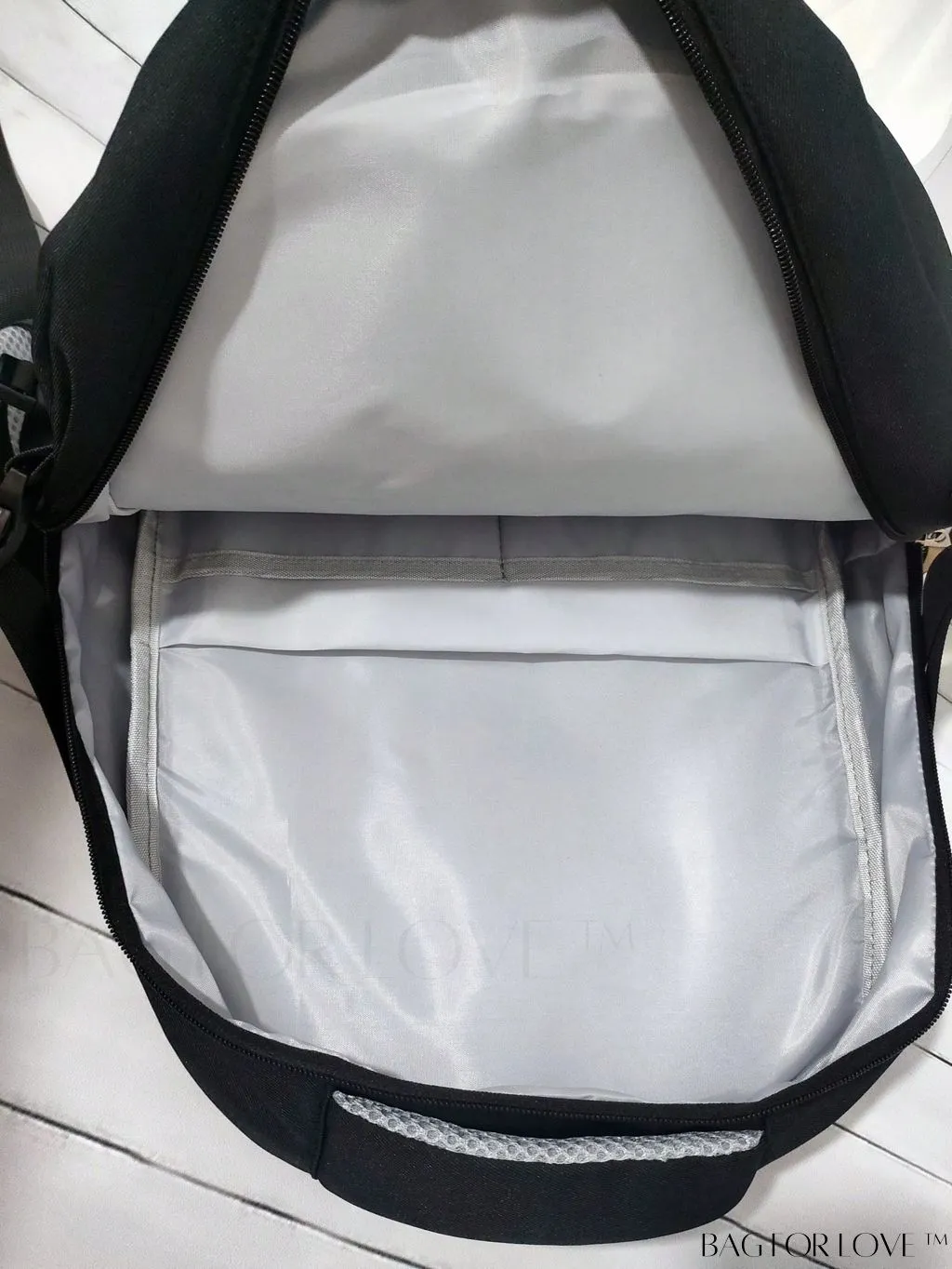 BagForLove - Versatile Multi-Pocket Backpack: Unisex Letter Decor for Fashionable Functionality