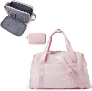 BAGSMART Toiletry Bag for Women, Gym Bag for Women, Carry on Weekender Overnight Bag, Personal Item Travel Bag Tote Bag Workout Dance Bag