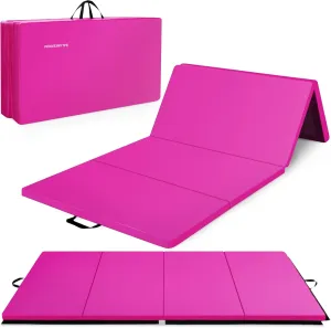 BalanceFrom Folding Gymnastics Mat, Home Gym Floor Tumbling Equipment, 4' x 10' x 2"