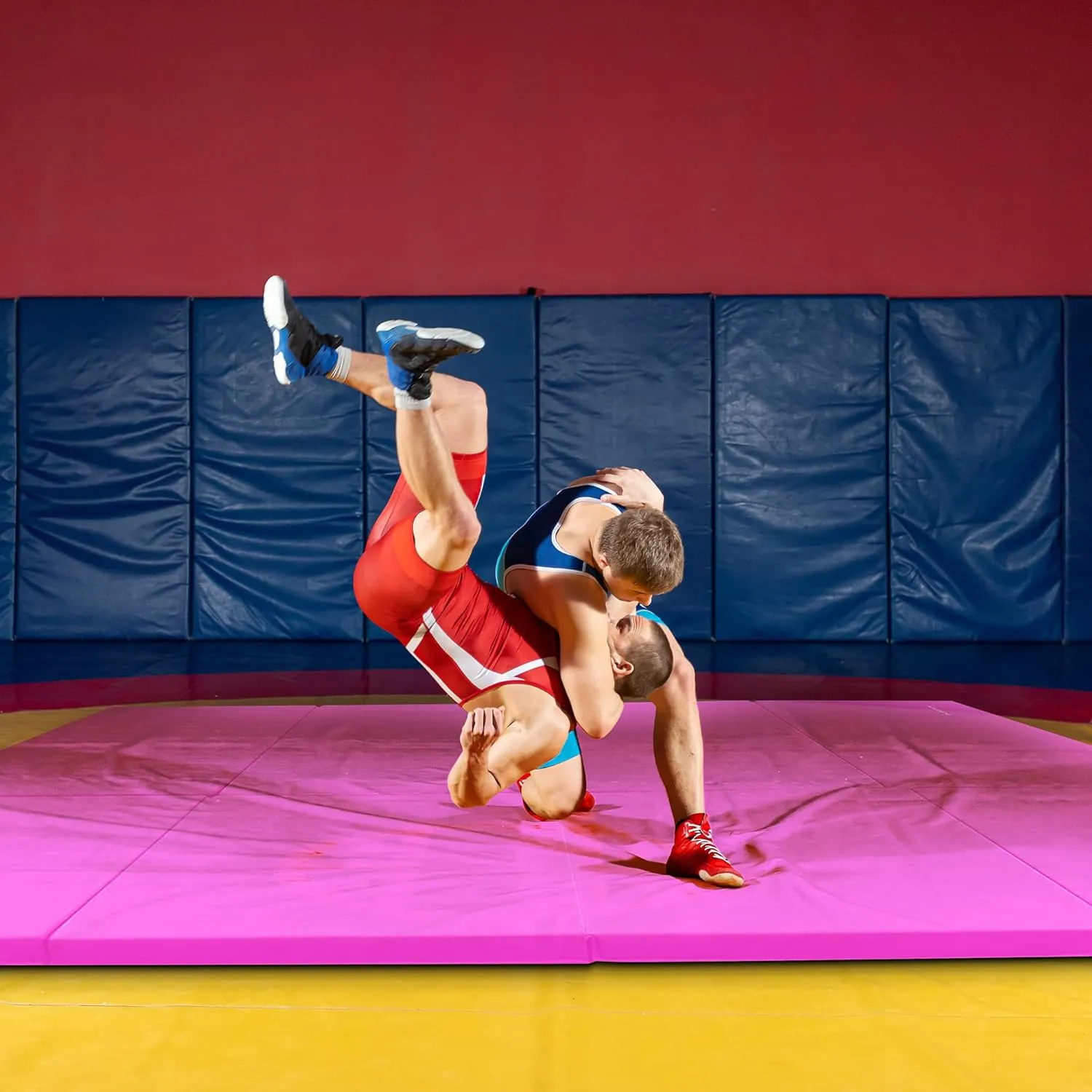BalanceFrom Folding Gymnastics Mat, Home Gym Floor Tumbling Equipment, 4' x 10' x 2"