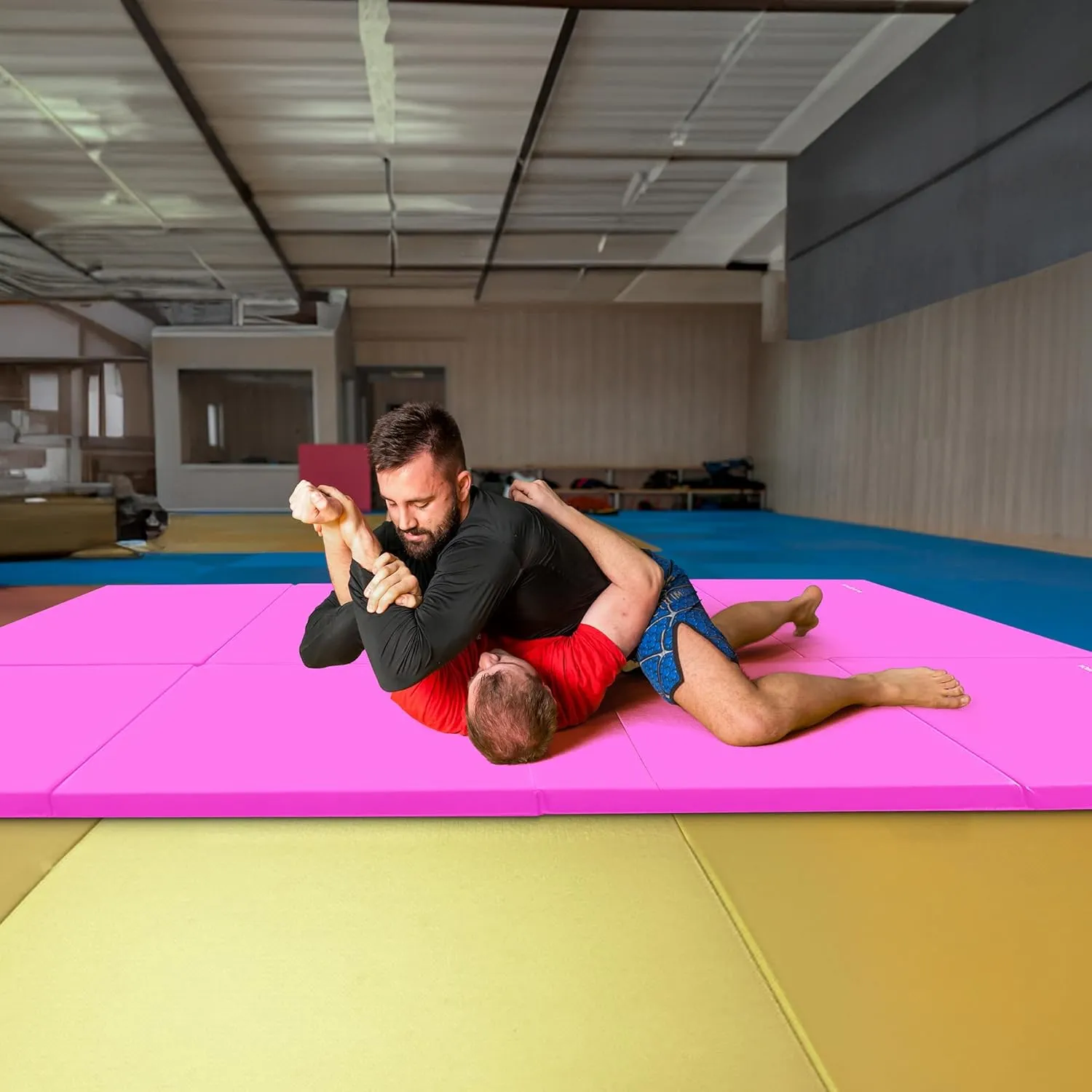 BalanceFrom Folding Gymnastics Mat, Home Gym Floor Tumbling Equipment, 4' x 10' x 2"