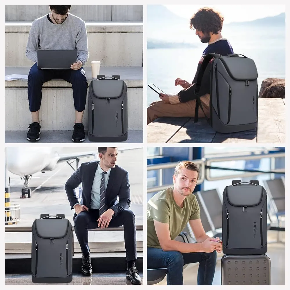 BANGE Business Smart Backpack Waterproof fit 15.6 Inch Laptop Backpack with USB Charging Port,Travel Durable Backpack