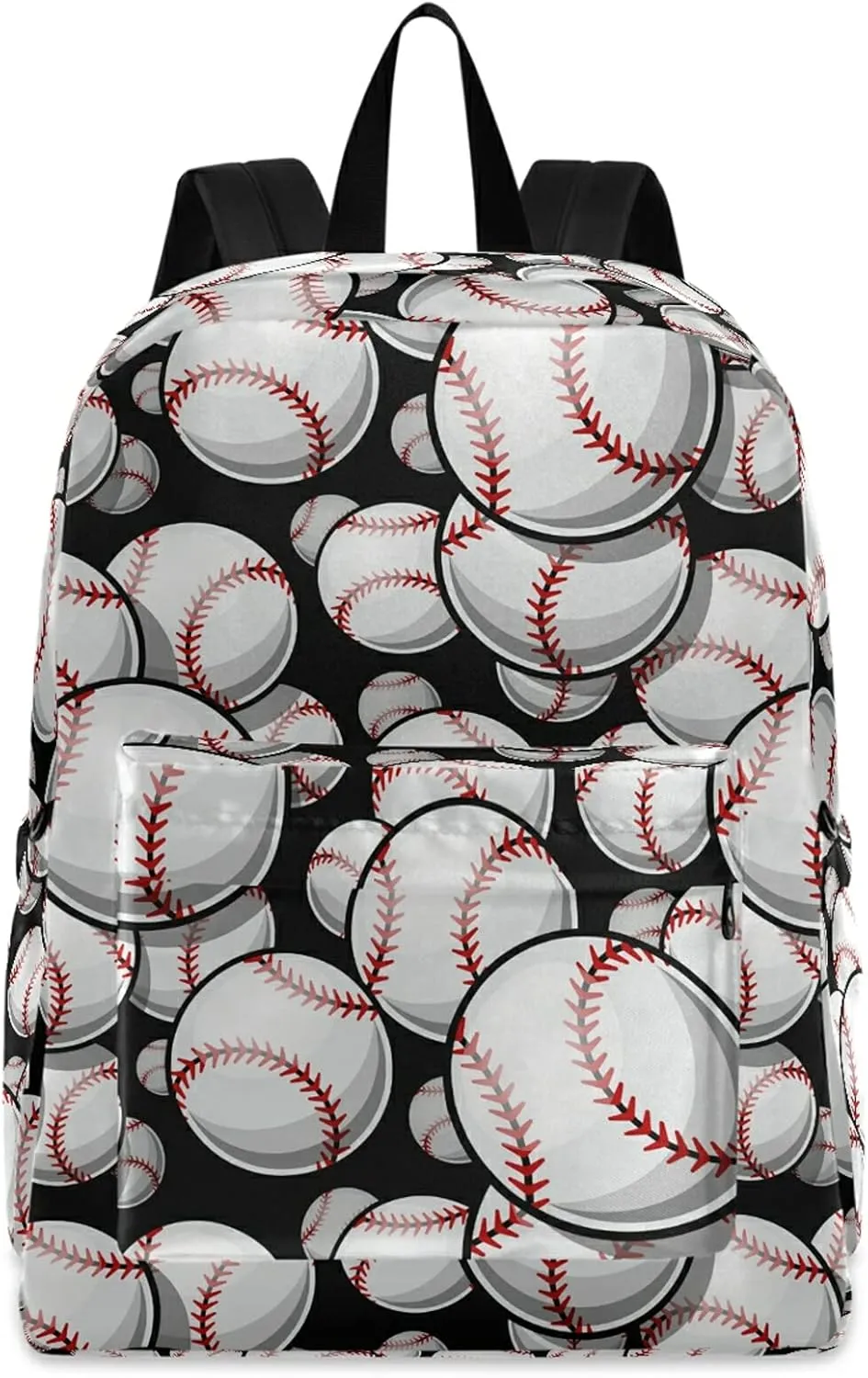 Baseball Softball Graphics Casual Polyester Computer Backpack Large Daypack for Business Sport Travel School Bookbags