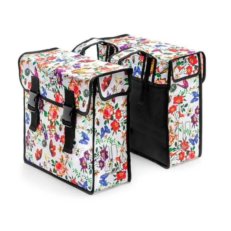 BASIL MARA XL DOUBLE CARRIER BAG 35L MEADOW