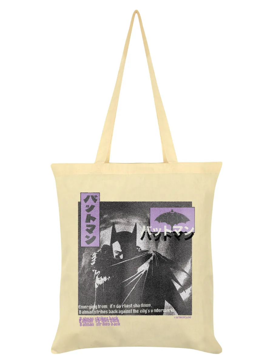 Batman Logo Cream Tote Bag