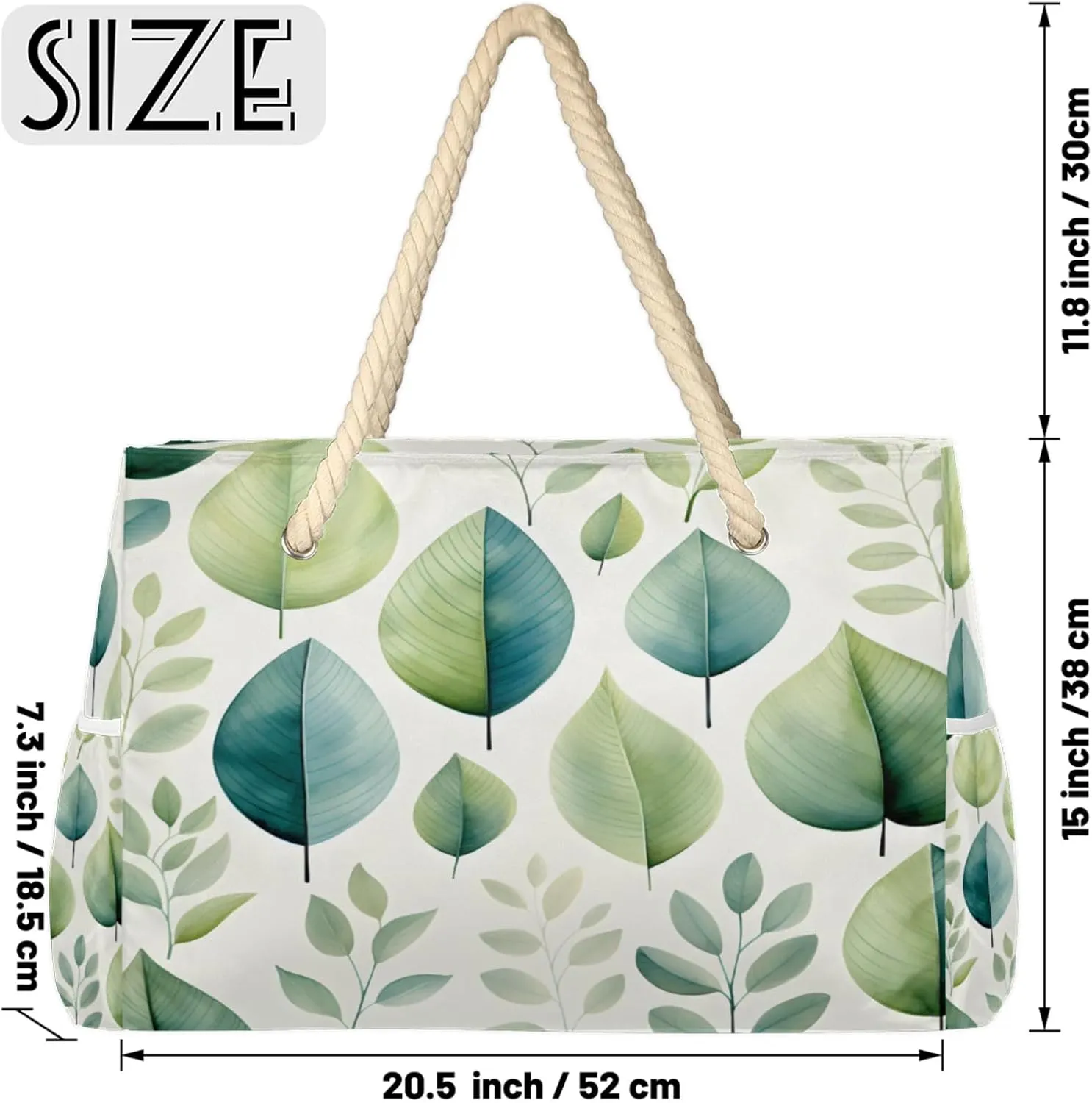 Beach Bags for Women and Men Extra Large Waterproof Sandproof Zipper Travel Tote Bag