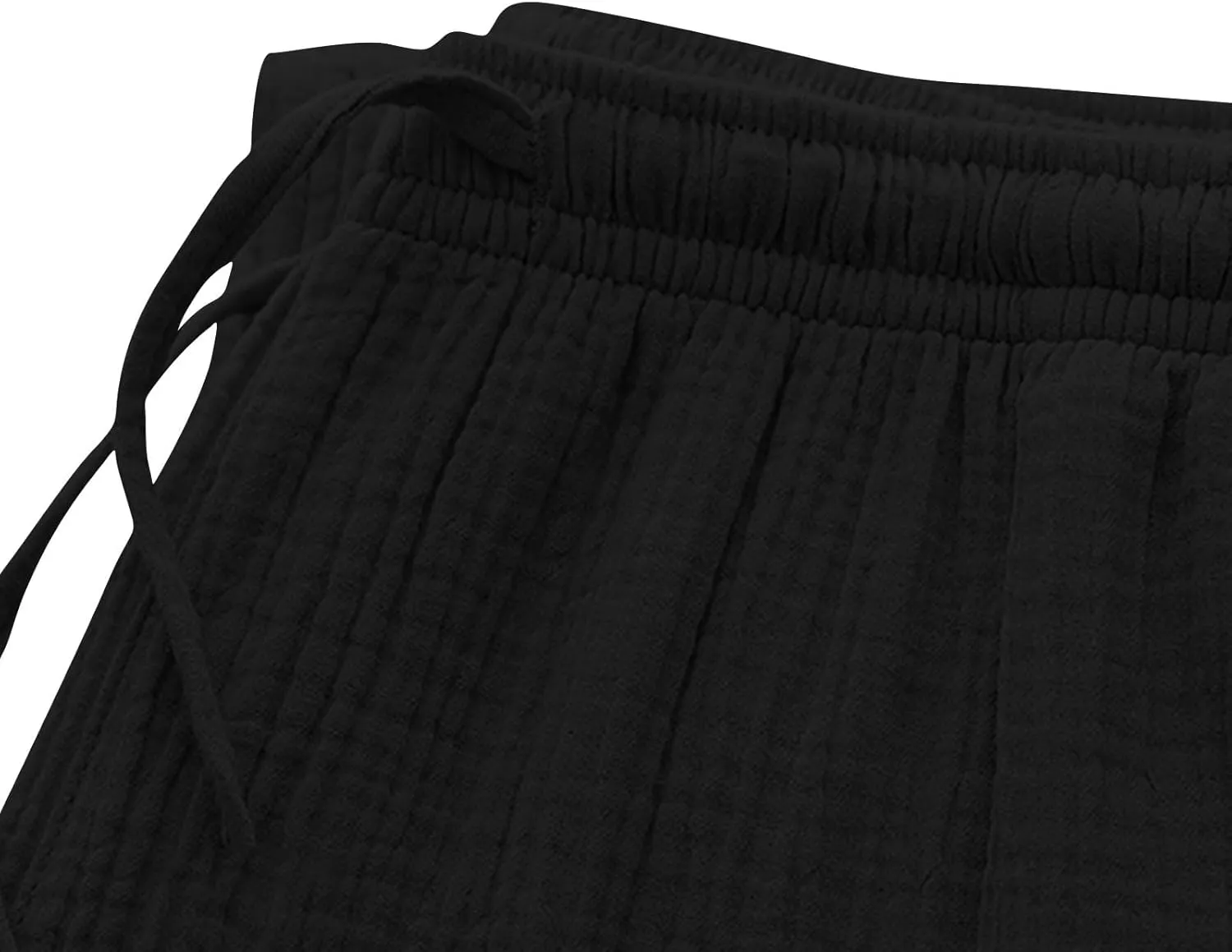 Beach Shorts for Men 5 Inch Textured Elastic Waist Drawstring Workout Running Jogging Active Wear with Pockets 2025