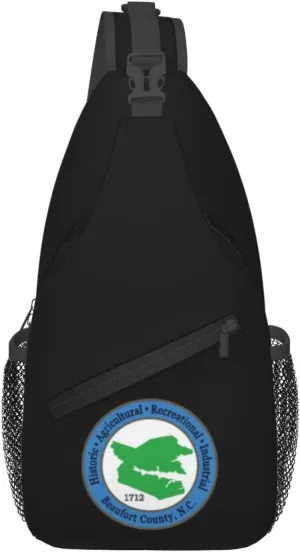 Beaufort County Seal Crossbody Bags For Women Men Chest Backpack Gym Shoulder Bag Travel Outdoor Sports Casual Crossbody Bags