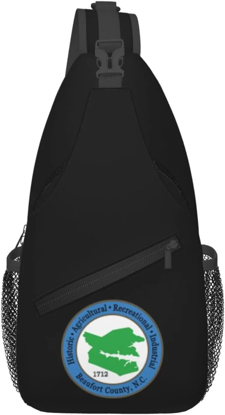 Beaufort County Seal Crossbody Bags For Women Men Chest Backpack Gym Shoulder Bag Travel Outdoor Sports Casual Crossbody Bags
