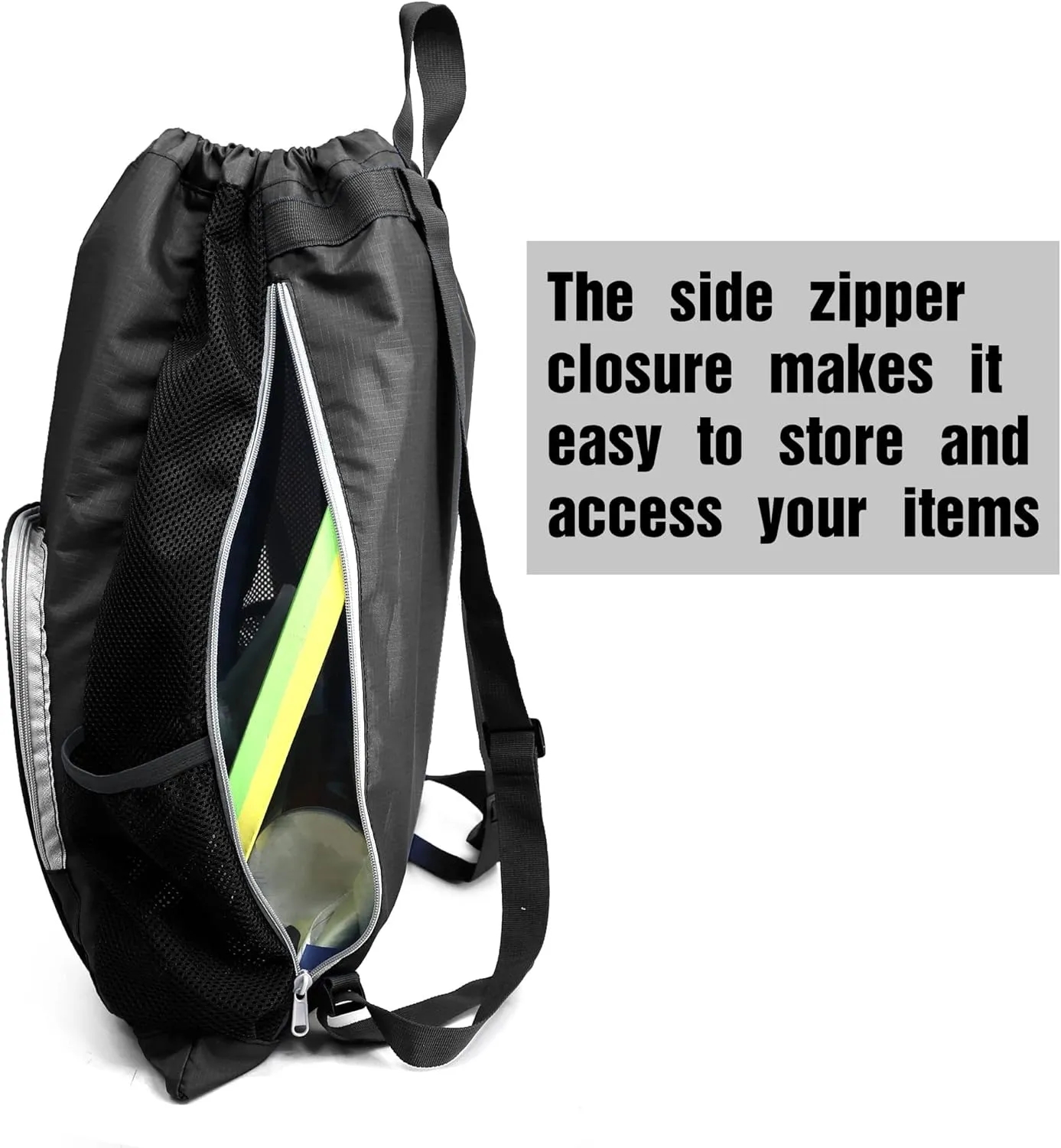 BeeGreen Drawstring Bags Backapck for Men Women Athletic Gym Sports Workout Beach Swim