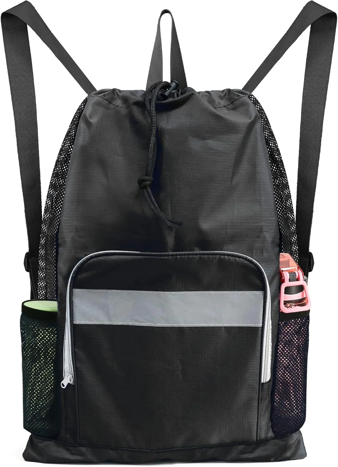 BeeGreen Drawstring Bags Backapck for Men Women Athletic Gym Sports Workout Beach Swim