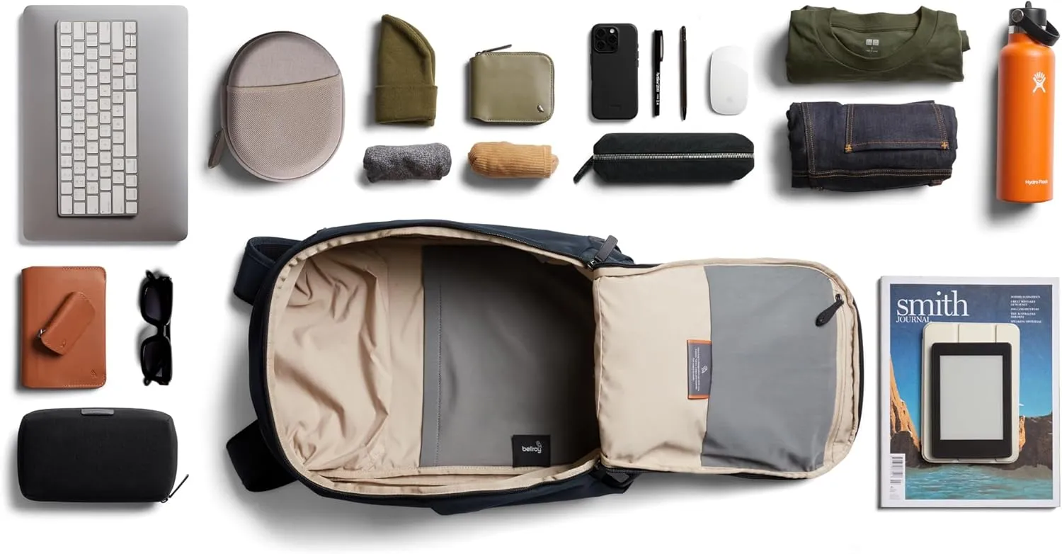 Bellroy Transit Workpack Second Edition (20L, fits 16” laptops, tech, gym gear, water bottle, daily essentials)- Nightsky