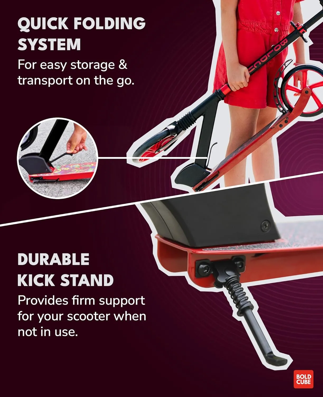 Big Wheeler | Scooter for Kids & Teens Ages 7  Years | Play & Commute | Front Suspension | Height Adjustable 86 to 111 cm