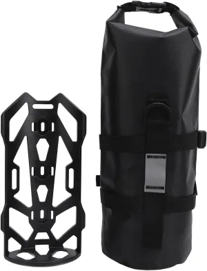 Bike Front Fork Bag,Roll Top Design Front Bike Rack Bike Panniers Bag for Mountain & Road Bikes, Scooter