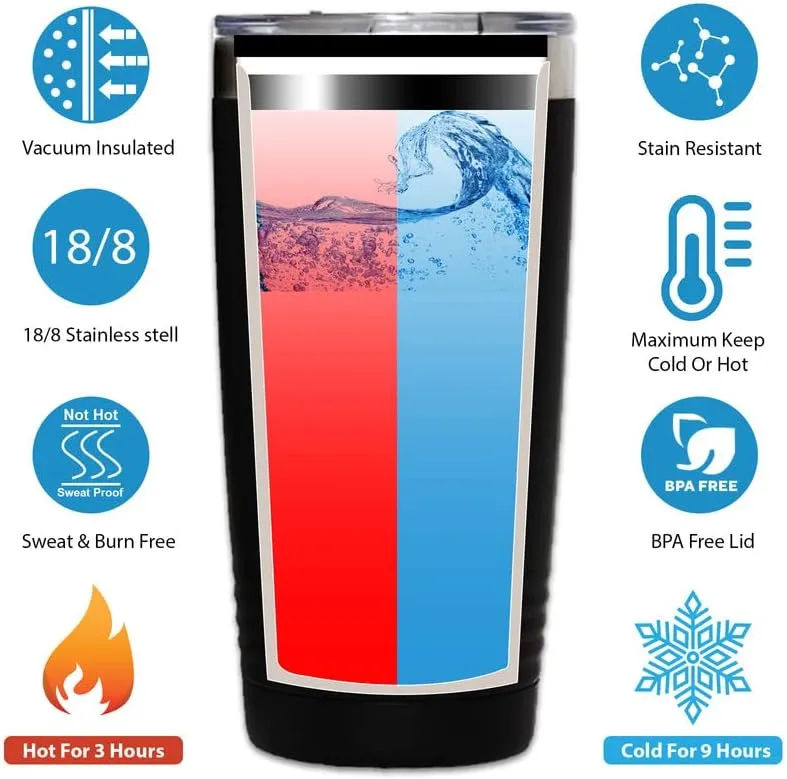 Biker Black Edition Viking Tumbler 20oz - Forget glass slippers - Biker Caffeine Addict Outdoor Off Road Motorcycle Racer Sport Adventure