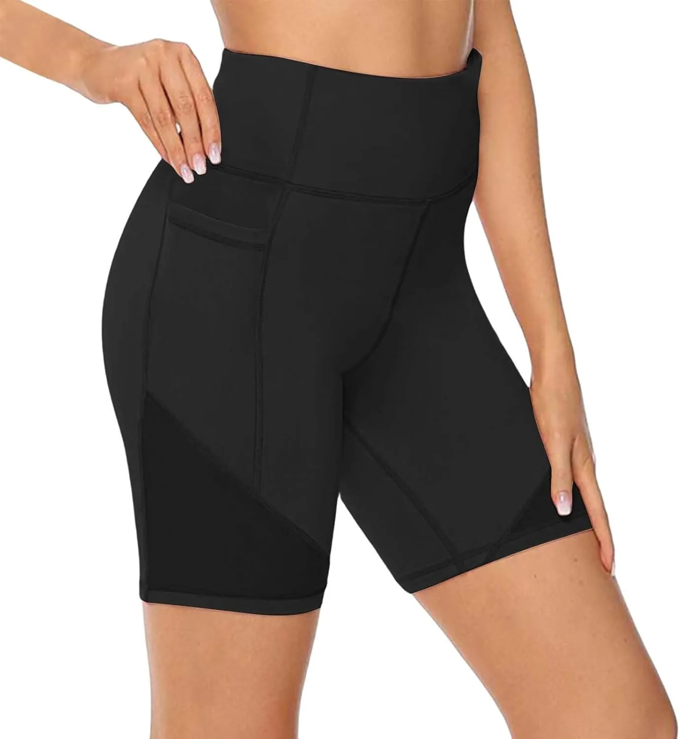 Biker Shorts for Women Women's High Waist Yoga Short Abdomen Training Running Yoga Pants Active Exercise Fitness