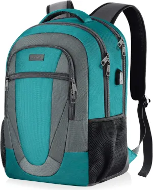 BIKROD Travel Laptop Backpack for Men and Women, Backpacks for School Teen Boys, Business Anti Theft Slim Durable Back Pack with USB Charging Port, Adult Computer Bag Gift 15.6 IN Laptop