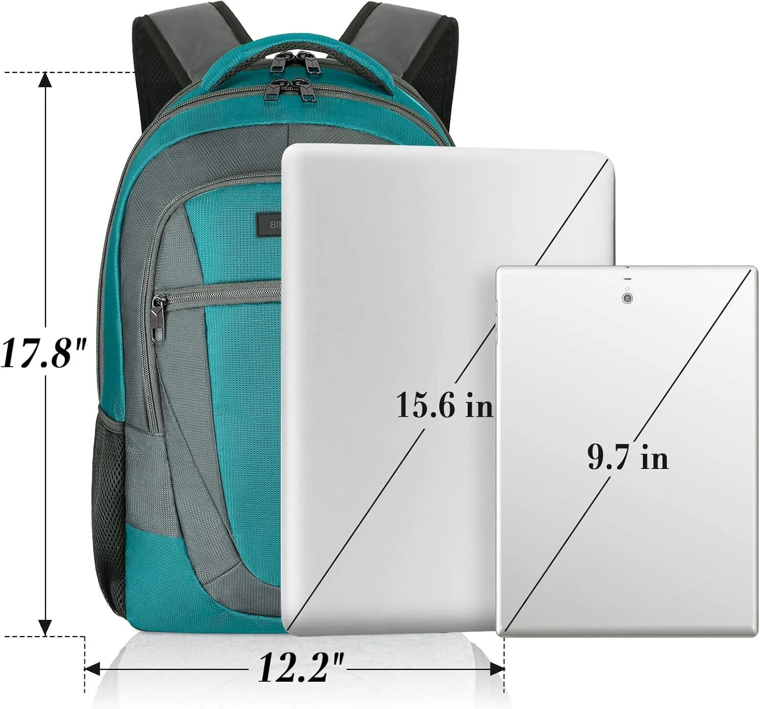 BIKROD Travel Laptop Backpack for Men and Women, Backpacks for School Teen Boys, Business Anti Theft Slim Durable Back Pack with USB Charging Port, Adult Computer Bag Gift 15.6 IN Laptop