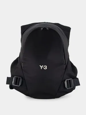 Black Technical Vest Backpack