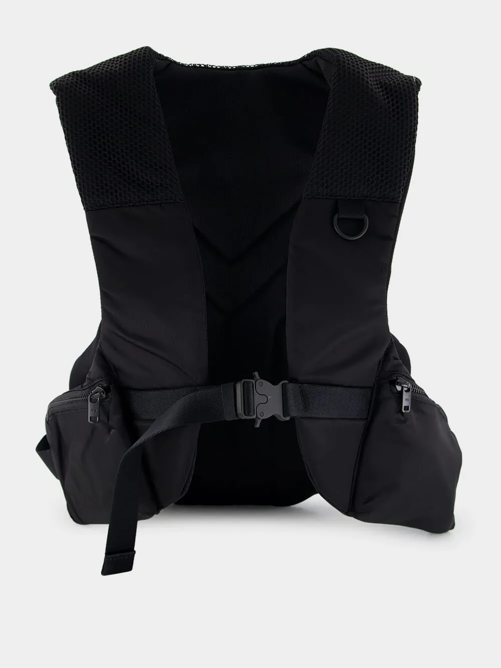 Black Technical Vest Backpack