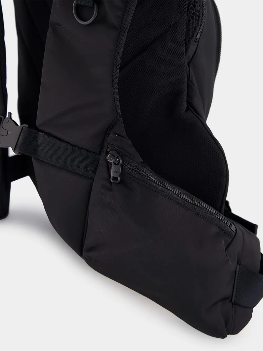 Black Technical Vest Backpack