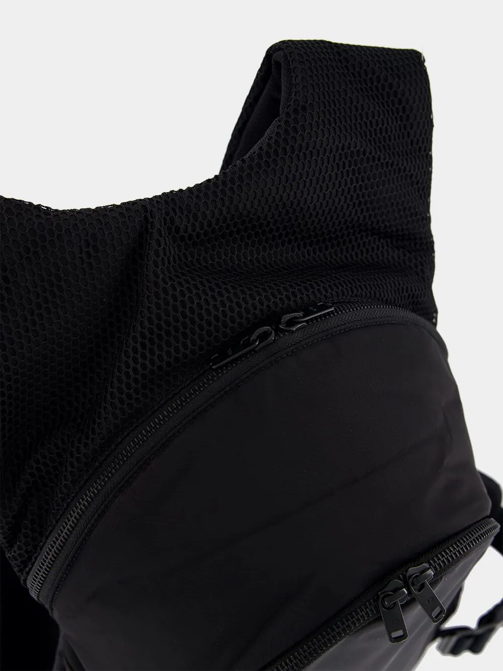 Black Technical Vest Backpack