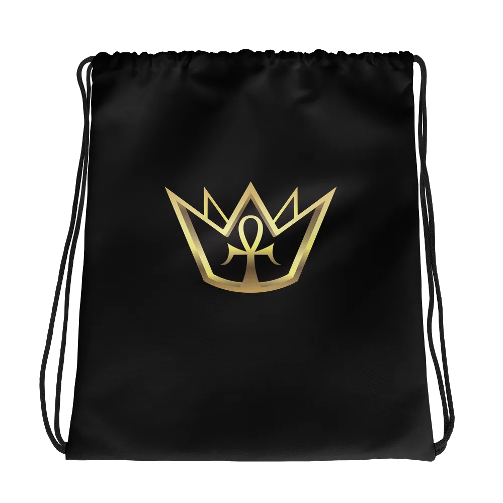 BlackDrawstring bag