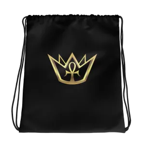 BlackDrawstring bag