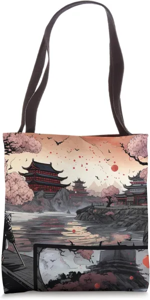 Blossom Dreamscape Chronicles An Illustrated Landscape Saga Tote Bag