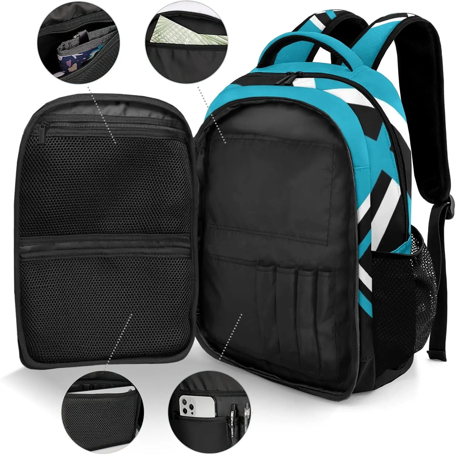 Blue Cheerleader Cheer Backpack Personalized with Name for Men Women Shoulder Bag Laptop Bag Bookbag