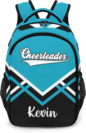 Blue Cheerleader Cheer Backpack Personalized with Name for Men Women Shoulder Bag Laptop Bag Bookbag