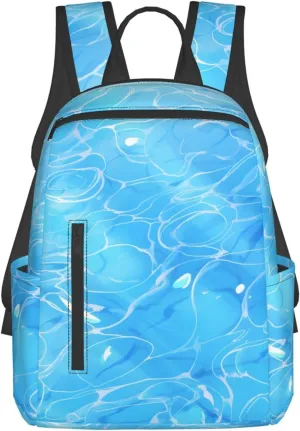 Blue Sea Water Travel Backpack for Women Men Lightweight Laptop Backpack Casual Daypack Backpack Purse for Hiking Gym Camping Business