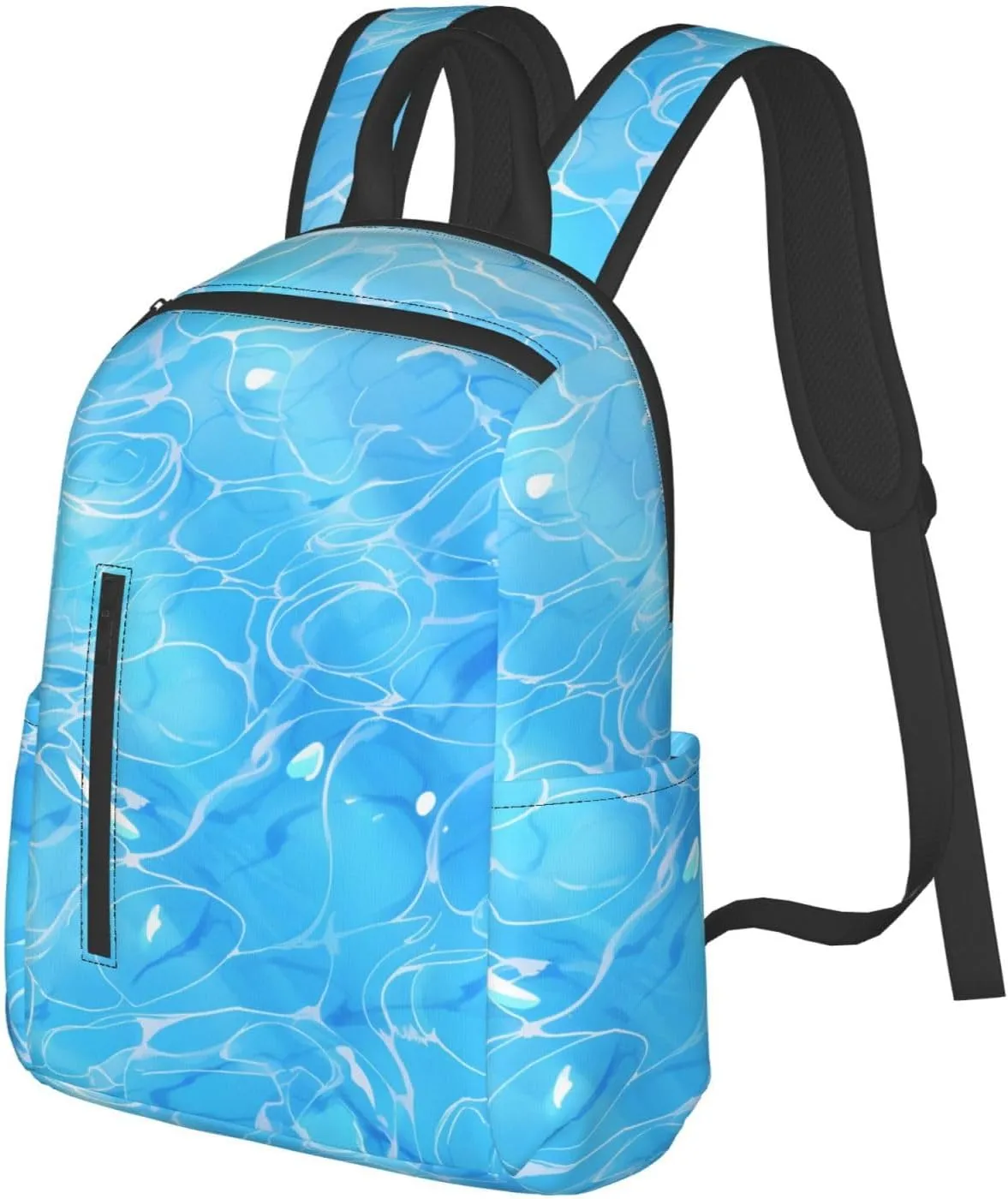 Blue Sea Water Travel Backpack for Women Men Lightweight Laptop Backpack Casual Daypack Backpack Purse for Hiking Gym Camping Business