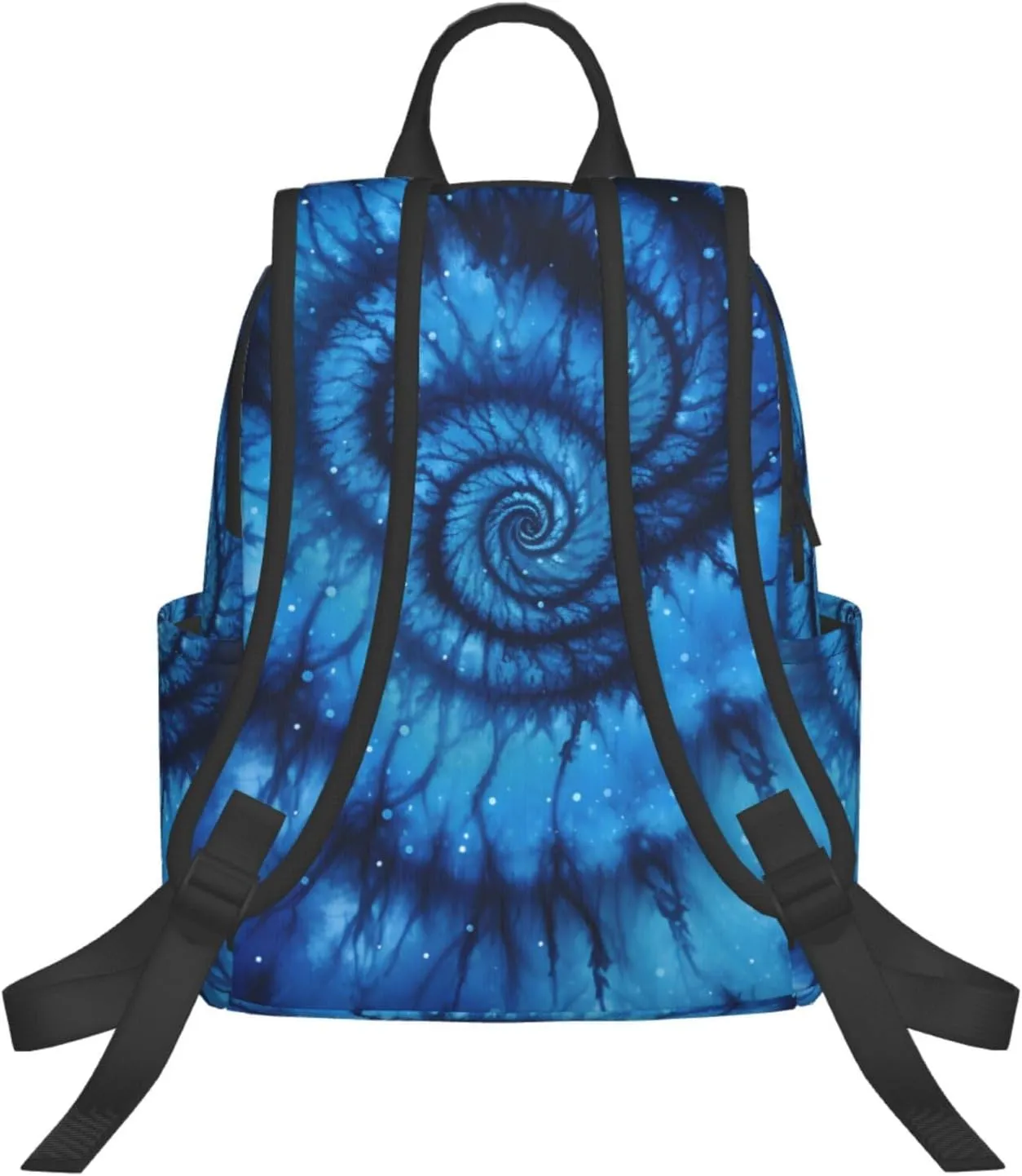 Blue Tie Dye Travel Backpack for Women Men Lightweight Laptop Backpack Casual Daypack Backpack Purse for Hiking Gym Camping Business