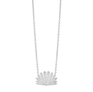 Boh Runga Fan Tail Sunrise Necklace | Silver