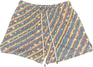 BOOMLEMON Mens Mesh Graphic Print Shorts Casual Workout Cool Shorts Gym Basketball Running Short Pants
