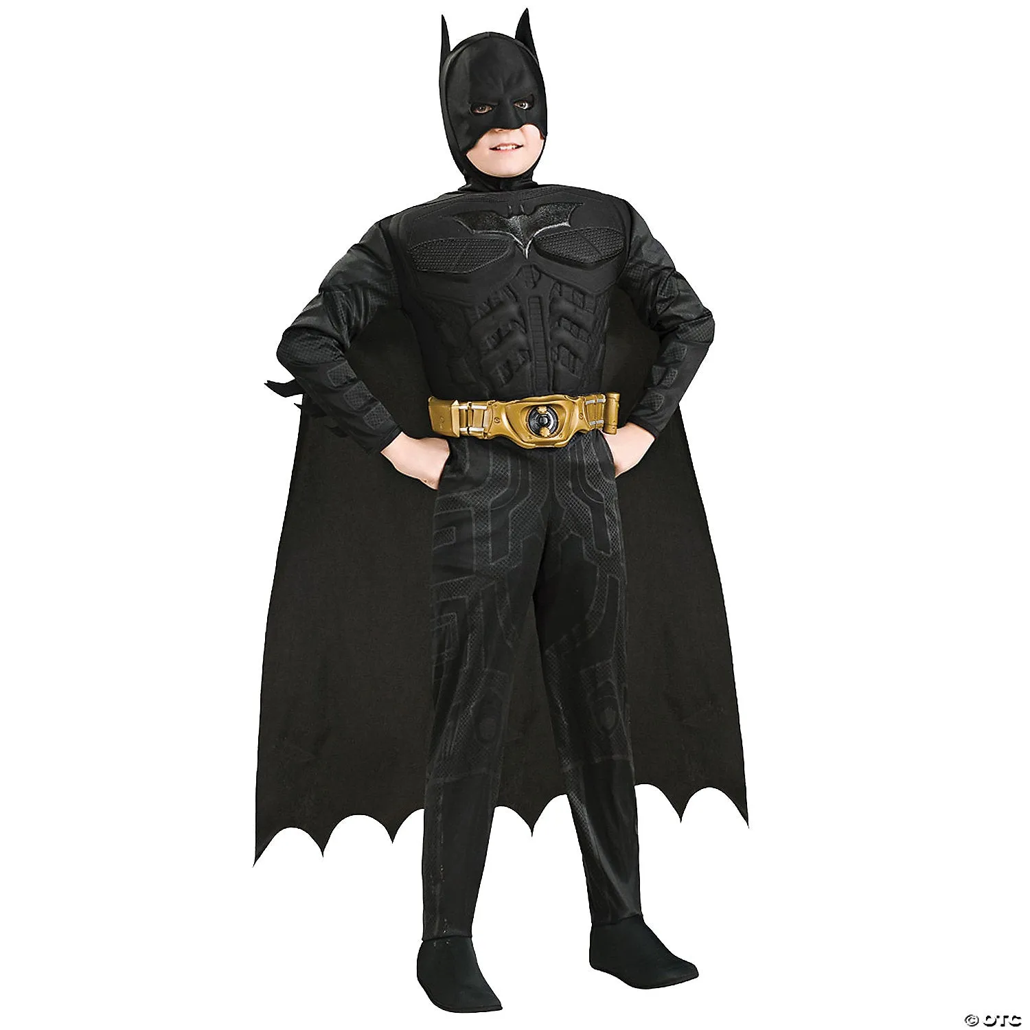 Boy's The Dark Knight Rises Deluxe Muscle Batman Costume